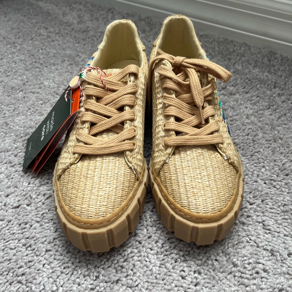 NWT Farm Rio Colorful Woven Women's Sneakers 6 - Picture 3 of 9